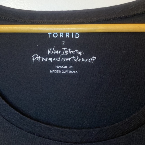 Torrid. Black. Size 2. Graphic Tee - Picture 2 of 3